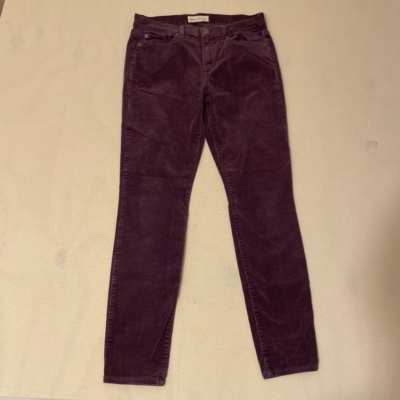 GAP Pants - Gap 1969 Women's Womens 28R True Skinny Purple Corduroy Pants Mid Rise Stretch
